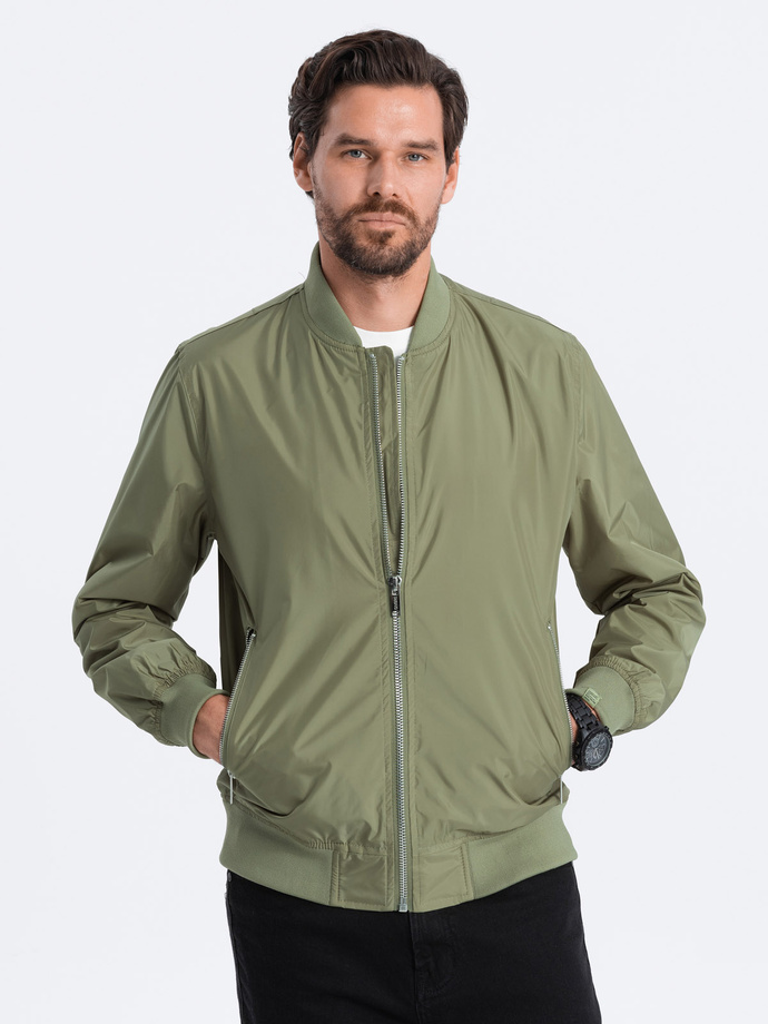 Kurtka męska bomberka szwedka - oliwkowa V2 OM-JANP-0115