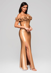 Evening dress LA-OM-DLR213 - gold