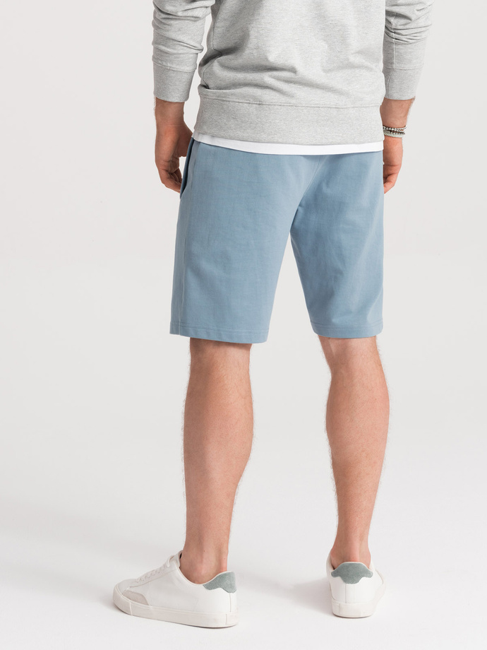 Men's knit shorts - light blue V3 W291