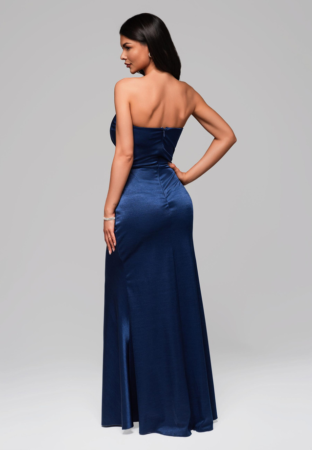 Evening dress LA-OM-DLR171 Regular Fit navy blue