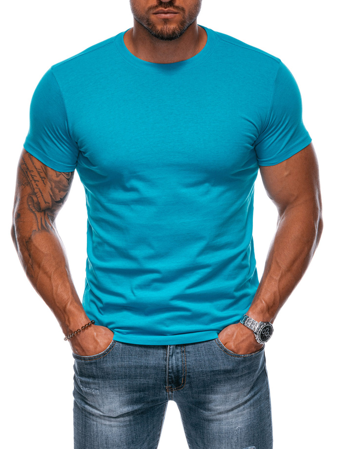 Men's plain t-shirt EM-TSBS-0100 - turquoise