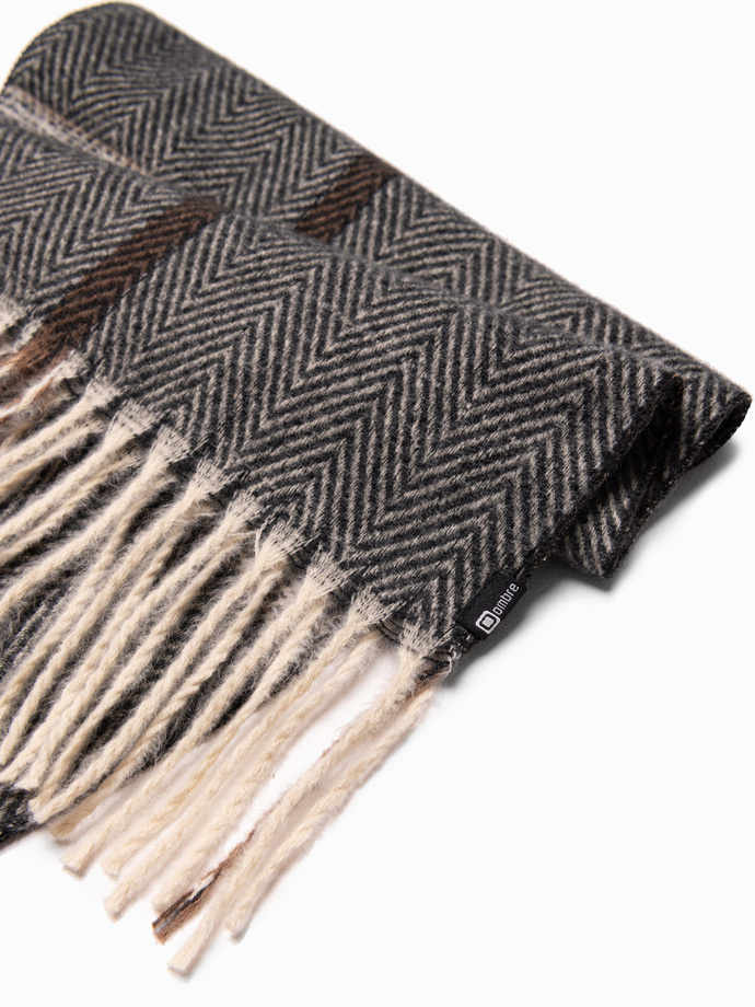 Men's scarf - brown/cream A408