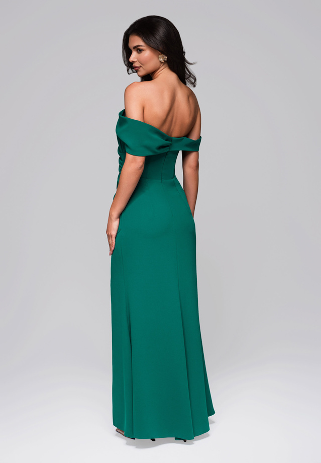 Evening dress LA-OM-DLR232 bottle green