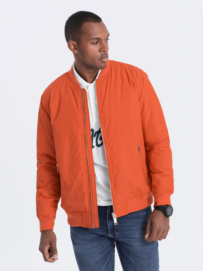 Men's bomber jacket - brick-red V3 C538