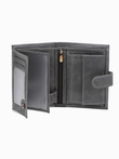 Men's leather wallet - black A091