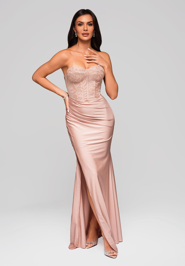 Evening dress LA-OM-DLR186 - pink