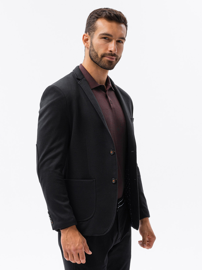 Men's elegant blazer jacket  - black M80