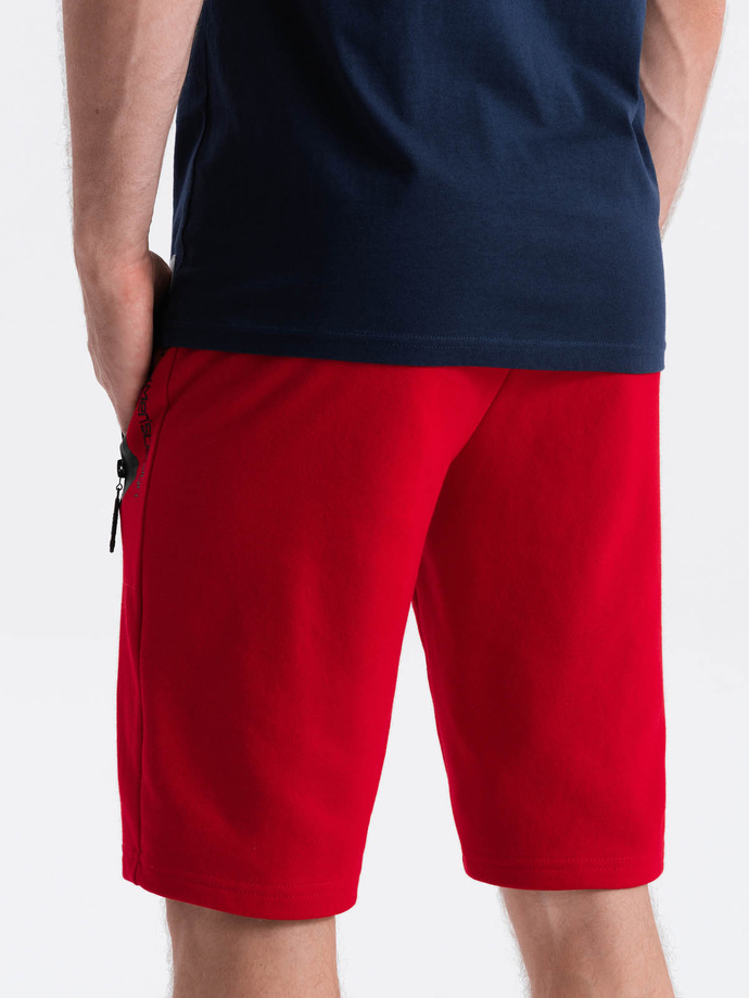 Men's sweatshorts - red V2 W239