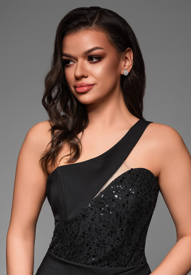 Sukienka wieczorowa LA-OM-DLR037 - black