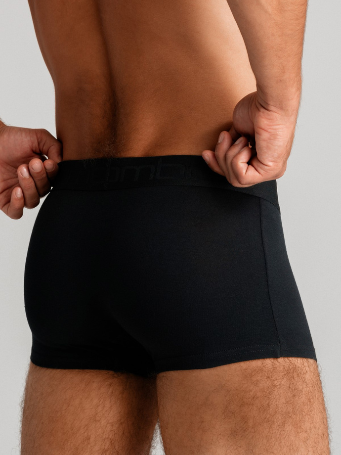 Men's cotton boxer shorts with logo - 3-pack mix V2 OM-UNBO-0105