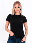 T-shirt damski basic SLR001 - czarny
