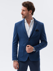Men's elegant blazer jacket - blue M80