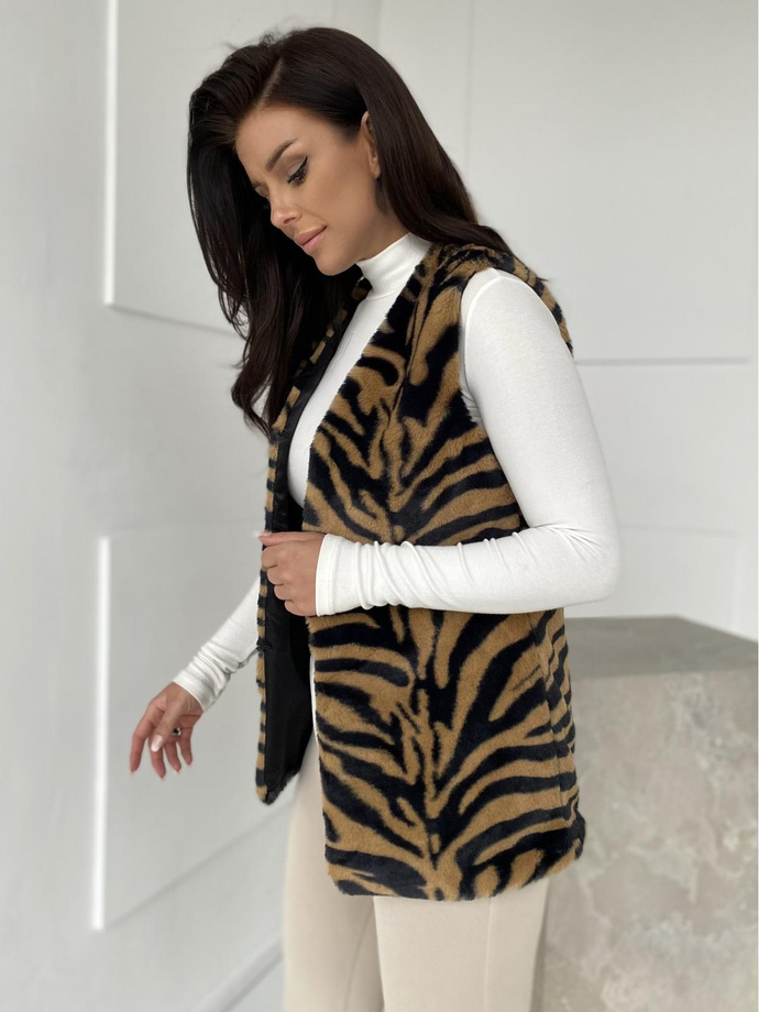 Women's vest VLR013 - brown