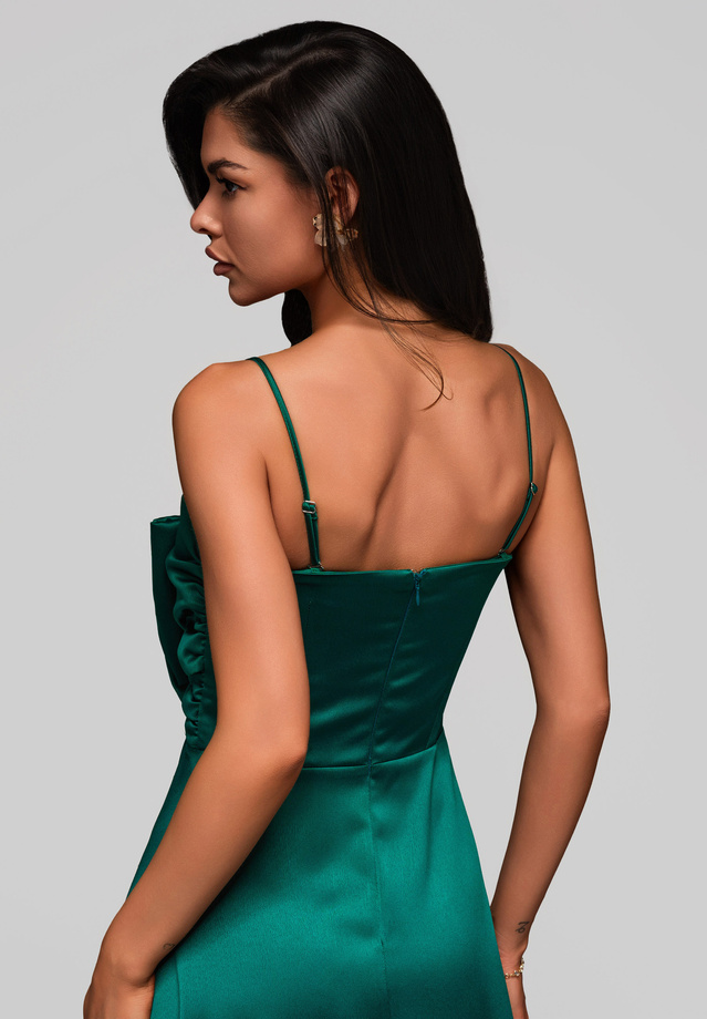 Evening dress LA-OM-DLR173 - bottle green