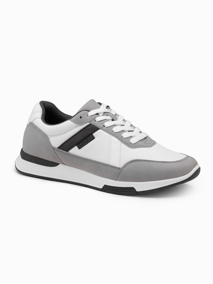 Men's mesh sneaker shoes - grey V2 OM-FOSL-0153