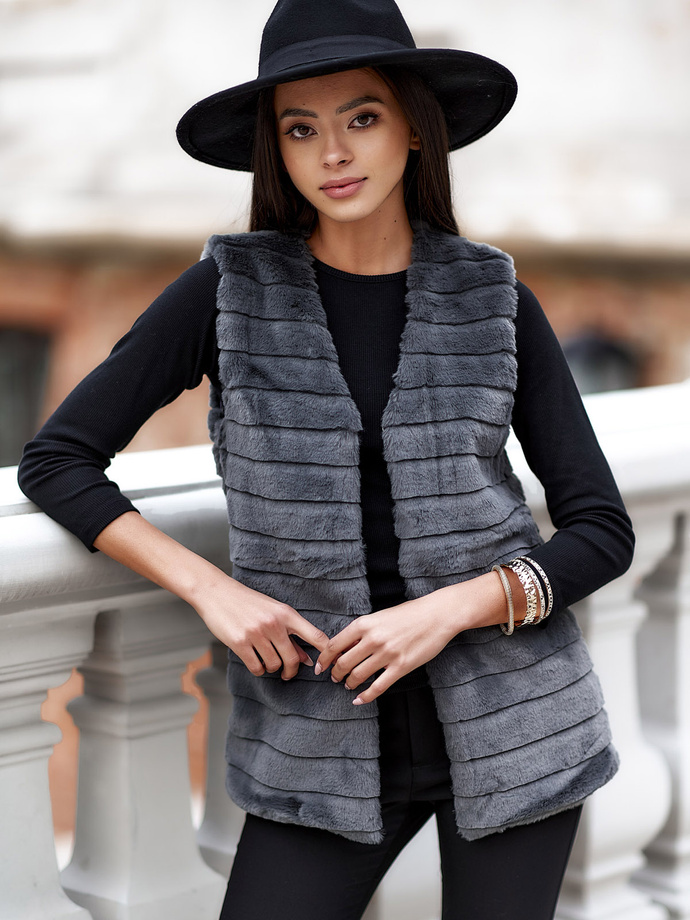 Women's vest VLR008 - dark grey