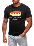 Men's printed t-shirt S2003 - black