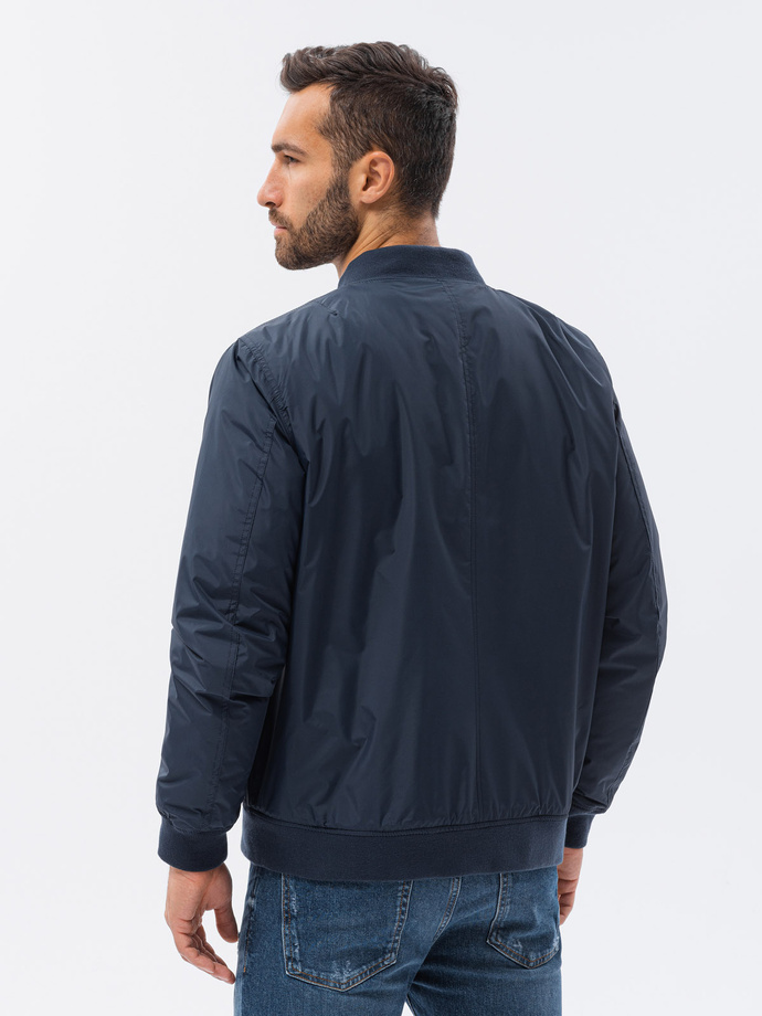 Men's bomber jacket - navy blue V19 C538
