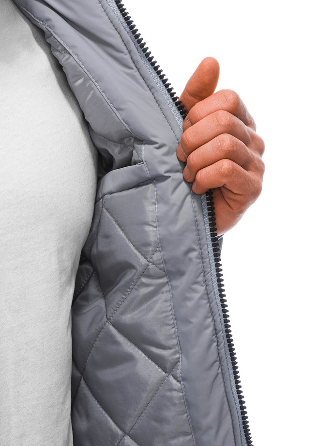 Men's mid-season jacket C532 - grey