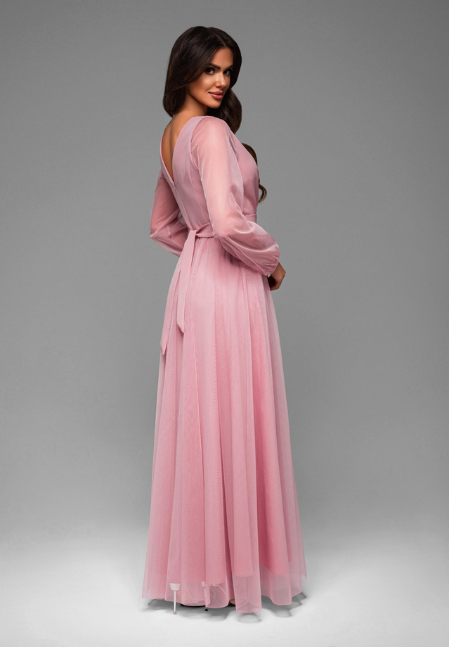 Evening dress LA-OM-DLR008 - powder pink