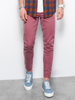 Men's pants chinos - dark red P1059