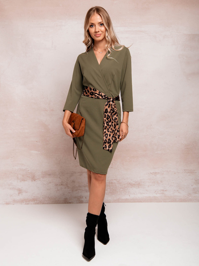 Women's dress DLR092 - khaki