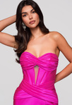 Evening dress LA-OM-DLR229 fuchsia