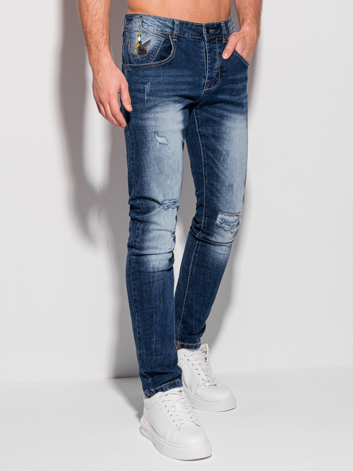 Men's jeans P1307 - blue