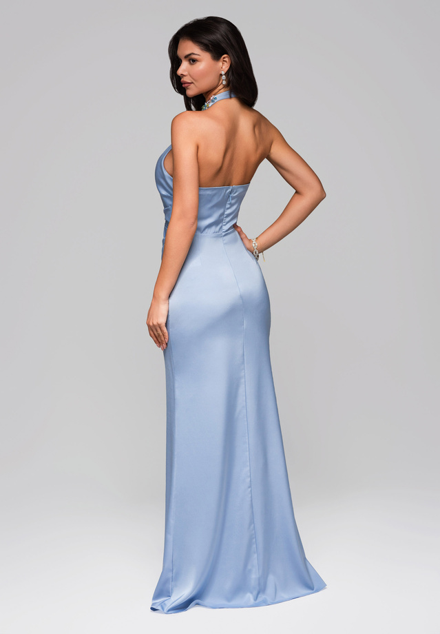 Sukienka wieczorowa LA-OM-DLR194 - light blue