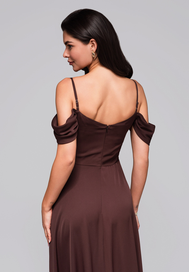 Evening dress LA-OM-DLR038 - brown