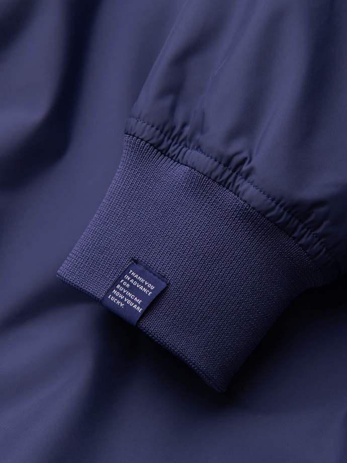 Men's classic bomber jacket - navy blue V4 C439