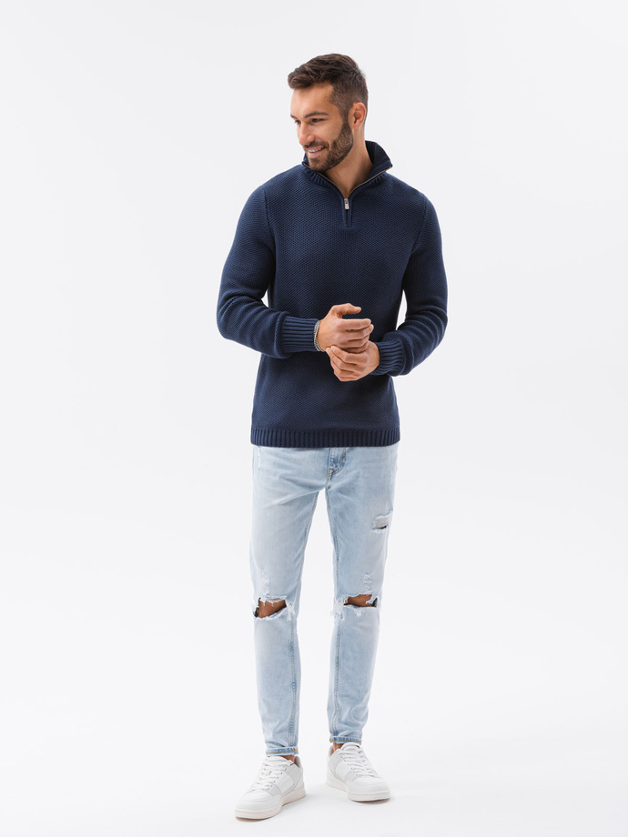 Men's sweater - dark blue E194