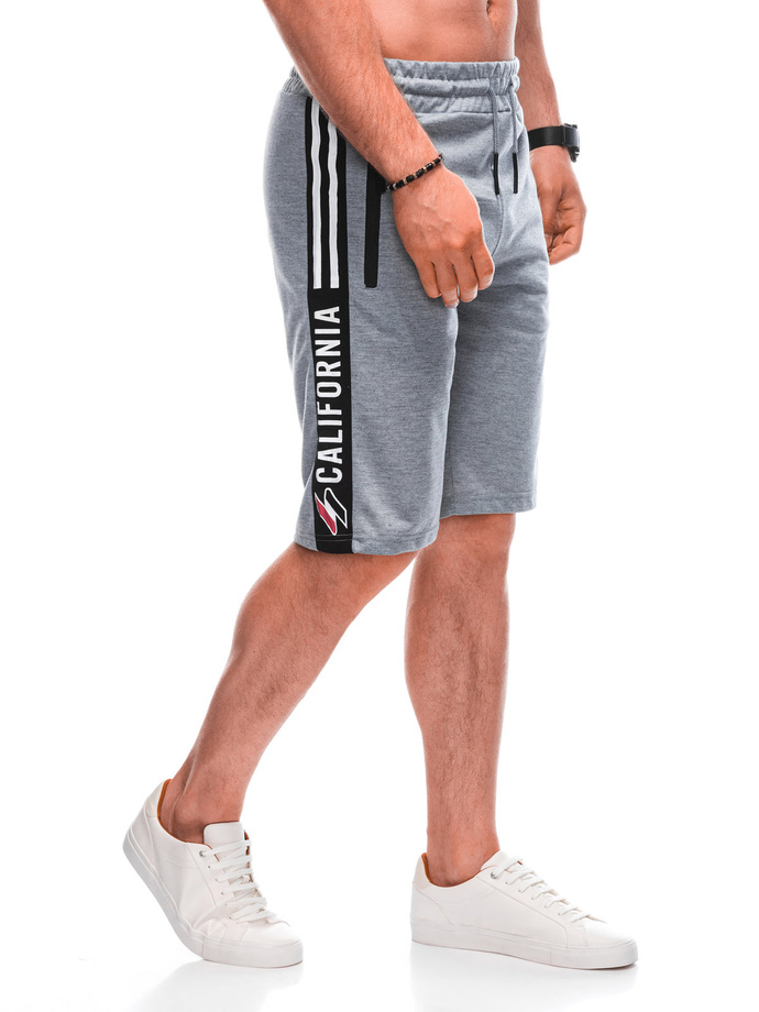 Men's sweatshorts W493 - grey