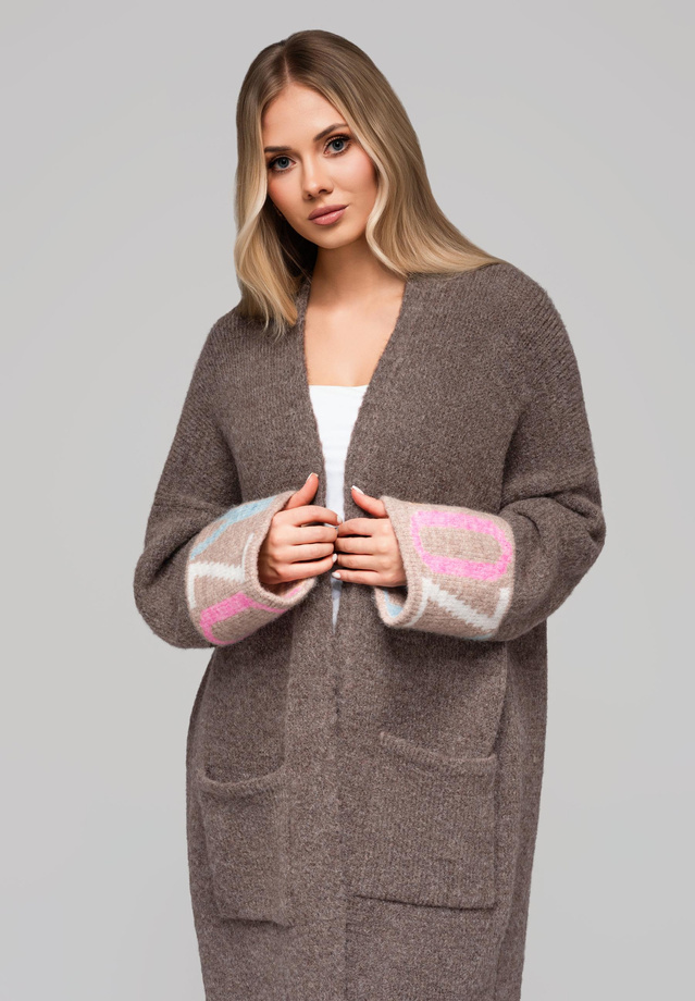 Women's sweater LW-SWCD-0115 - brown