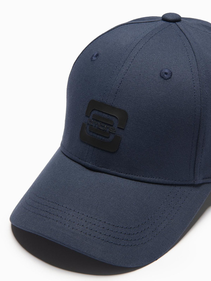 Men's logo baseball cap - navy blue V1 OM-ACCS-0100
