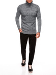 Men's turtleneck sweater E247 - graphite