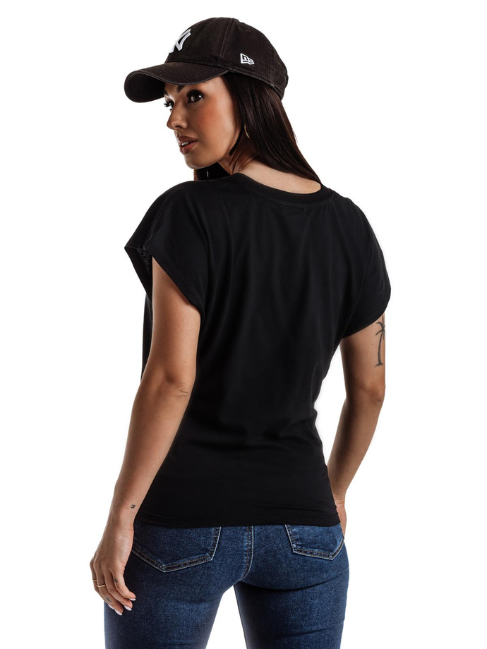 Women's unprinted t-shirt SLR087- black
