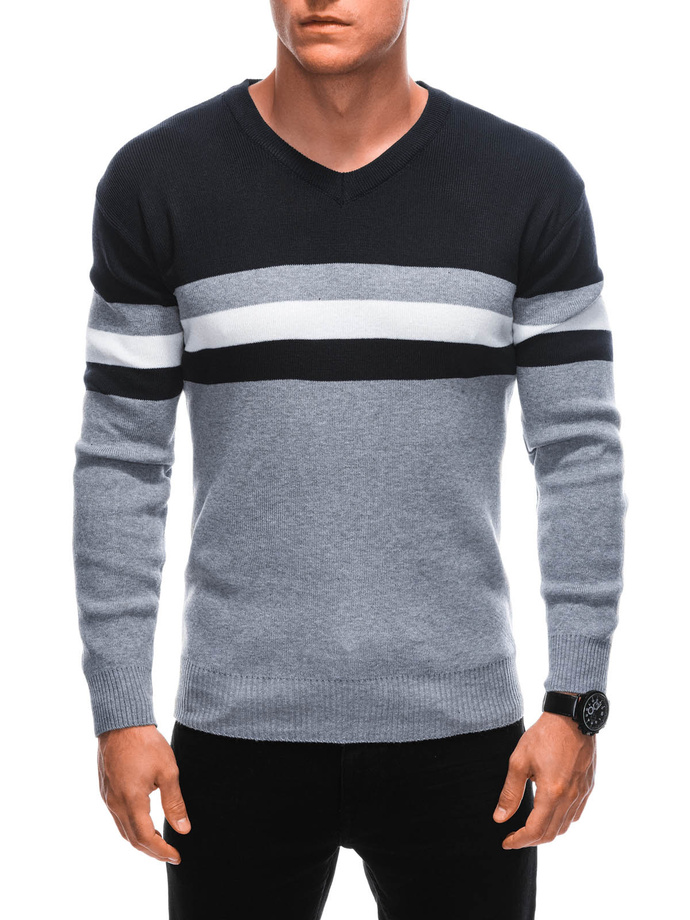 Men's sweater E224 - navy