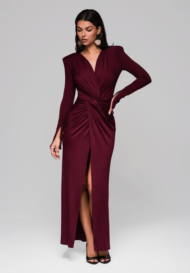 Evening dress LA-OM-DLR185 - burgundy