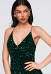 Evening dress LA-OM-DLR282 - bottle green