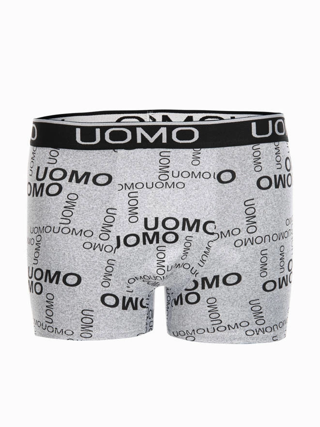 Men's boxer shorts U400 - light grey