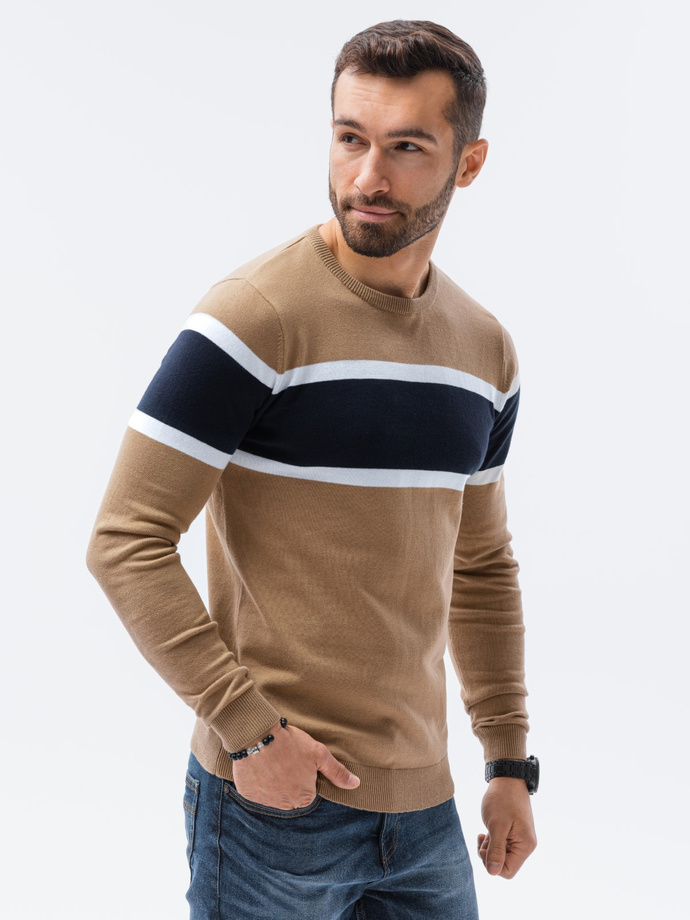 Men's sweater - camel E190