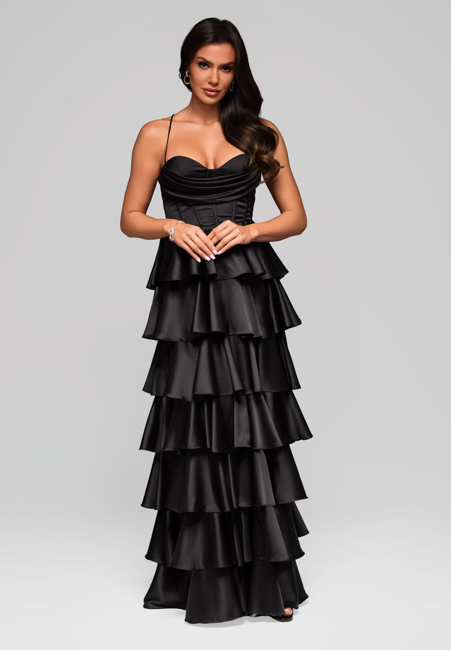 Evening dress LA-OM-DLR202 black