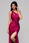 Evening dress LA-OM-DLR143 - dark red