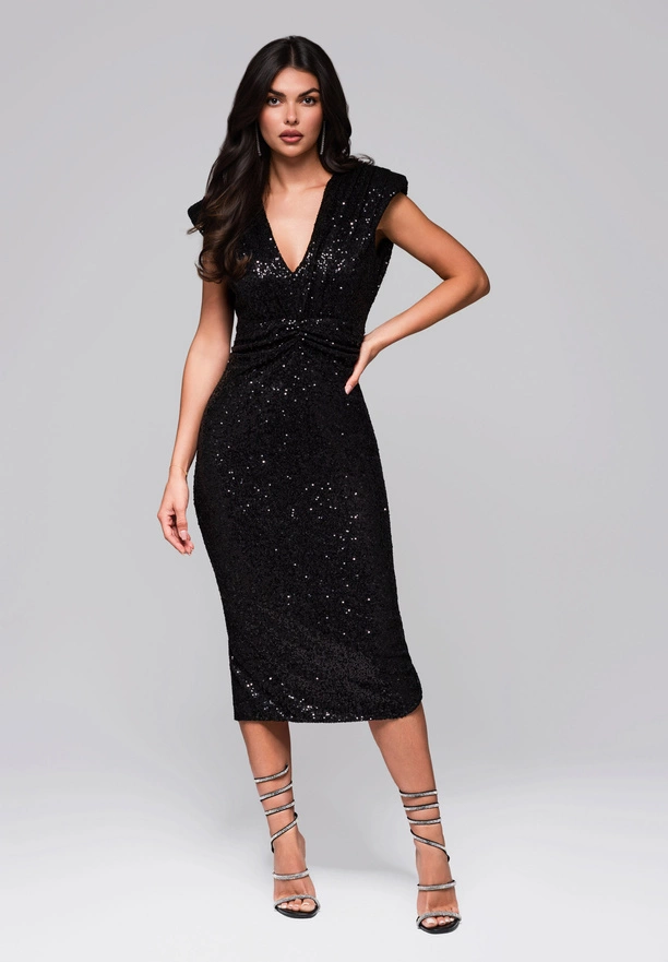 Evening dress LA-OM-DLR215- black