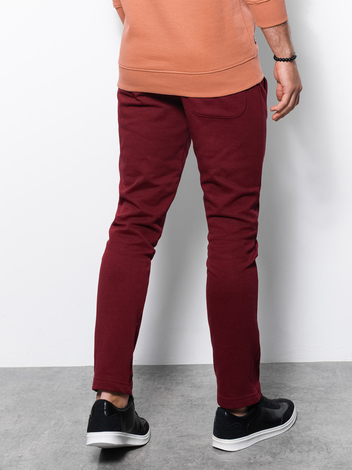 Men's sweatpants - burgundy P946
