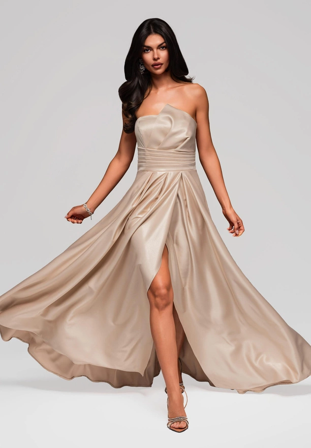 Evening dress LA-OM-DLR175 - gold