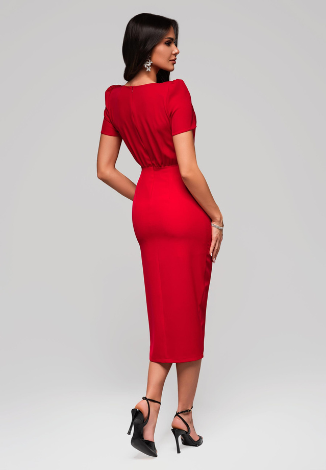 Evening dress LA-OM-DLR150 Regular Fit red