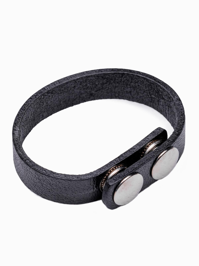 Men's leather accessories set - black A654