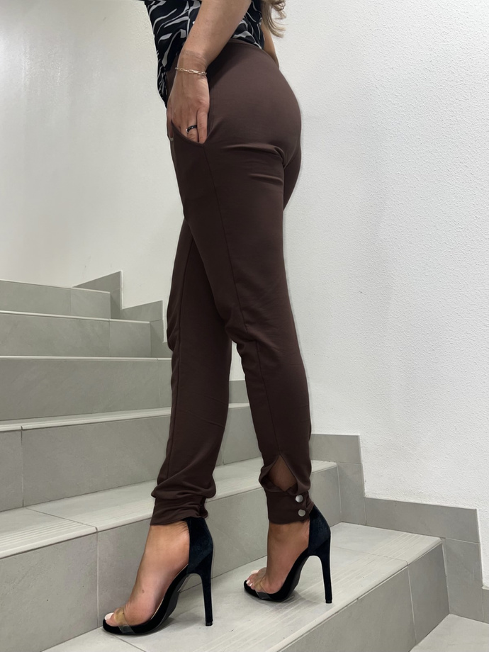 Women's sweatpants PLR264 - brown